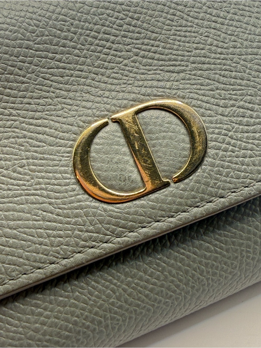 Cloud Blue Calfskin Montaigne Lotus Wallet - Picture 8 of 10